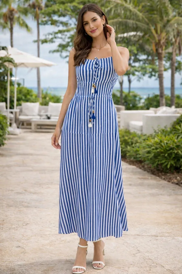 Blue_Striped_Maxi_Dress_For_Women