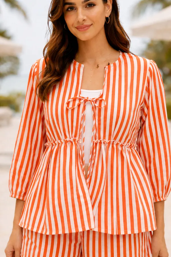 Orange_Striped_Relaxed_Fit_Co_Ord_Set_For_Women