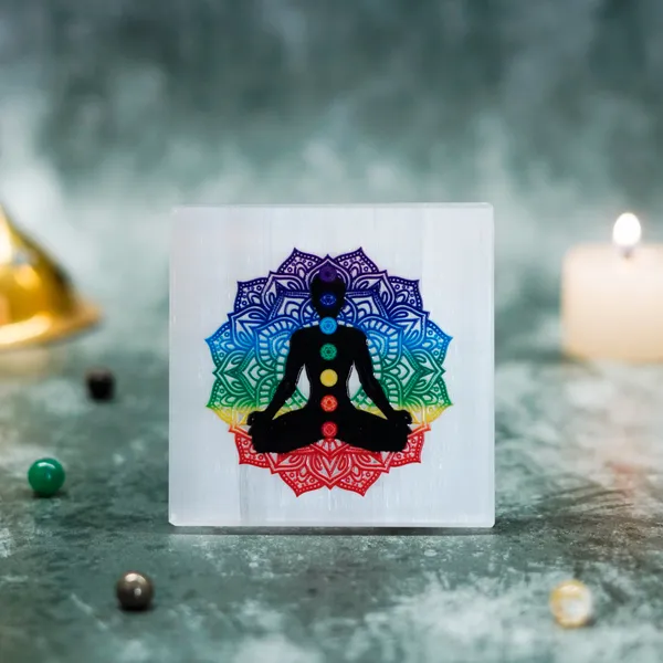 7_Chakra_Selenite_Plate(Meditation_Plate)