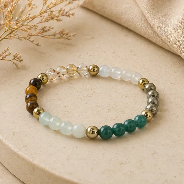 Multicolor_Beaded_Stretch_Bracelet_for_Women_(Dhanlabh_-_Prosperity_Bracelet)