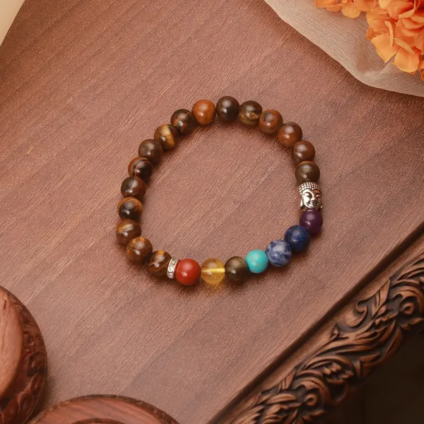 7_Chakra_Tiger_Eye_Brown_Beaded_Buddha_Charm_Bracelet