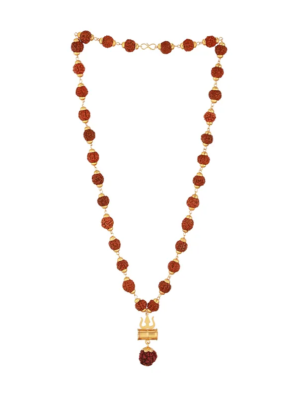 Rudraksha_Trishul_Pendant_Mala,_Lab_Certified