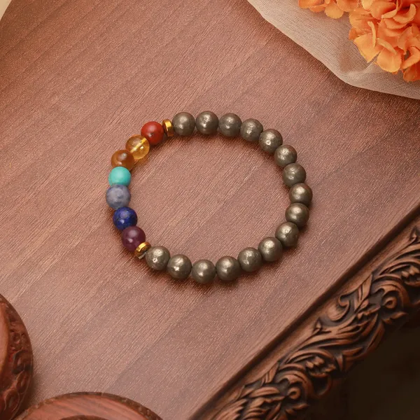 7_Chakra_Pyrite_Metallic_Bead_Bracelet_(Balance_Bracelet)