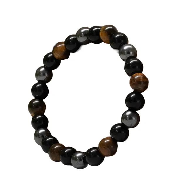 Tiger_Eye_Black_&_Brown_Beaded_Bracelet_for_Unisex_(Protection_Bracelet)