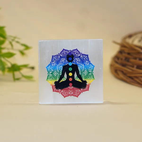 7_Chakra_Selenite_Plate(Meditation_Plate)