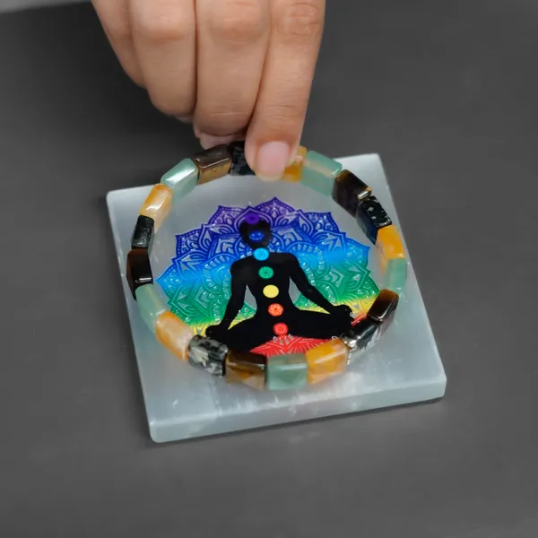 7_Chakra_Selenite_Plate(Meditation_Plate)