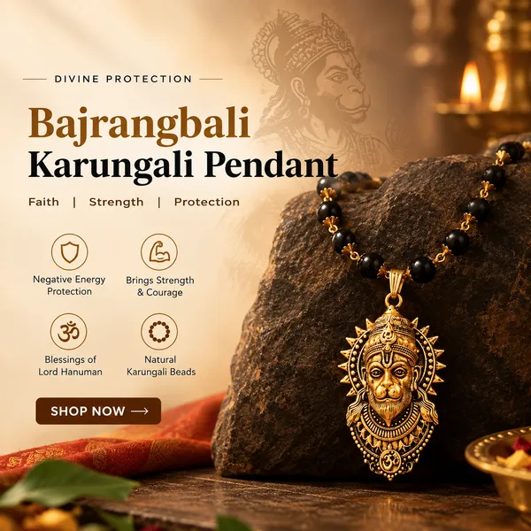 Bajrangbali_Karungali_Black_Beaded_Pendant_Mala