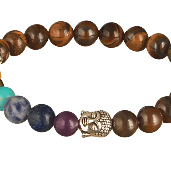 7_Chakra_Tiger_Eye_Brown_Beaded_Buddha_Charm_Bracelet