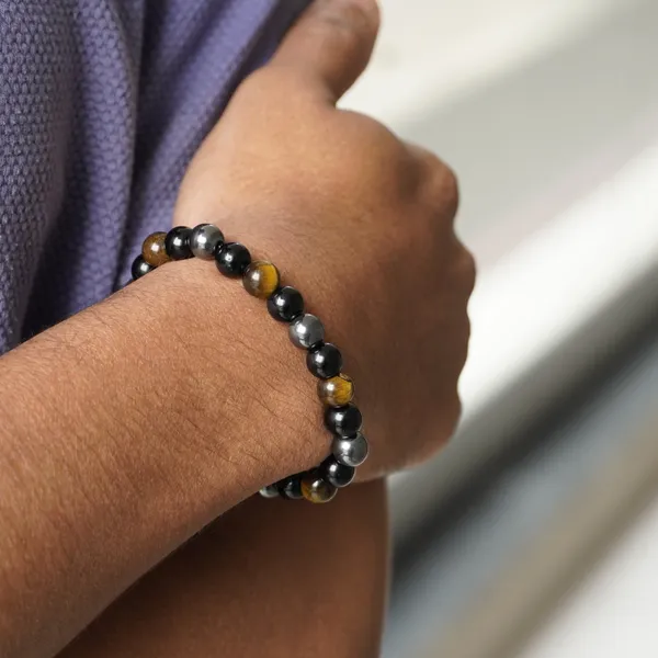 Tiger_Eye_Black_&_Brown_Beaded_Bracelet_for_Unisex_(Protection_Bracelet)
