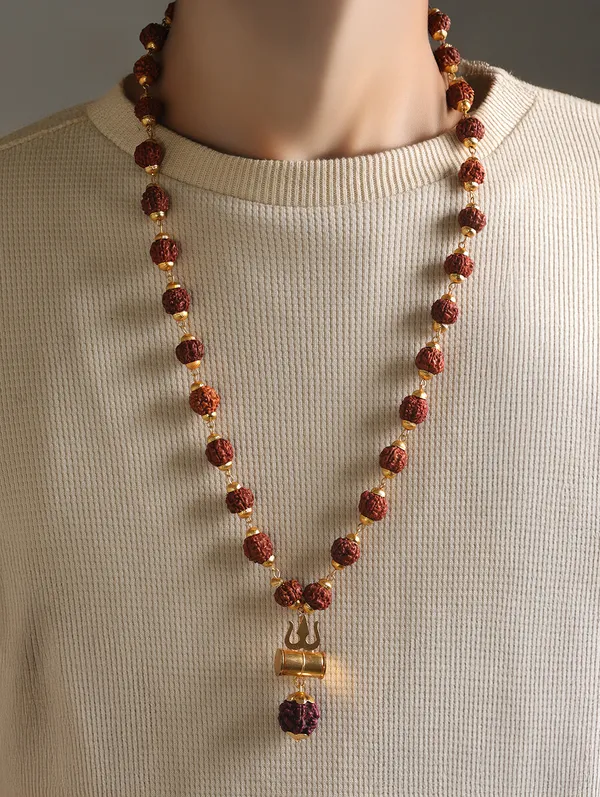 Rudraksha_Trishul_Pendant_Mala,_Lab_Certified