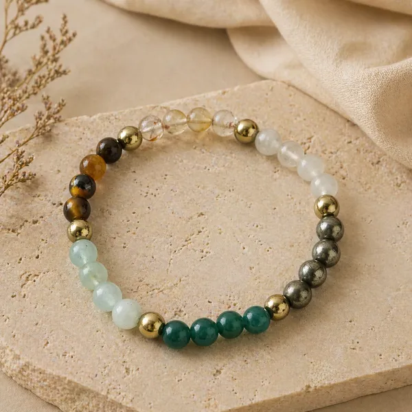 Multicolor_Beaded_Stretch_Bracelet_for_Women_(Dhanlabh_-_Prosperity_Bracelet)