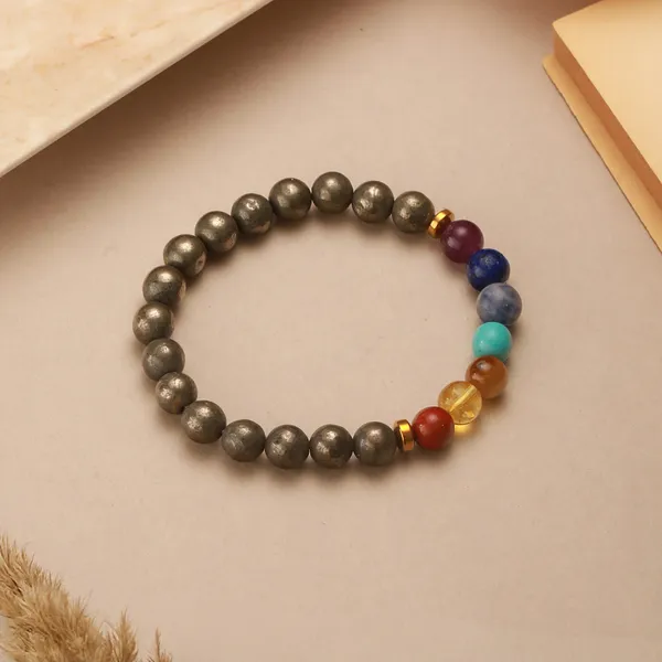 7_Chakra_Pyrite_Metallic_Bead_Bracelet_(Balance_Bracelet)