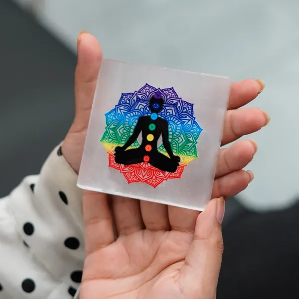 7_Chakra_Selenite_Plate(Meditation_Plate)