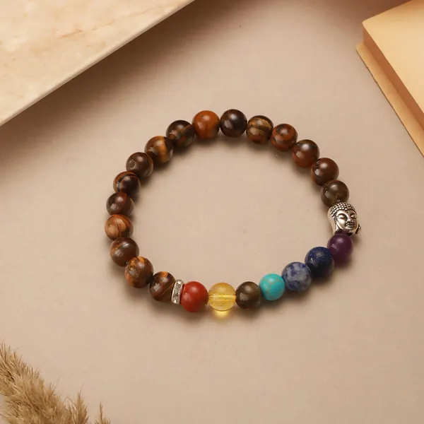 7_Chakra_Tiger_Eye_Brown_Beaded_Buddha_Charm_Bracelet
