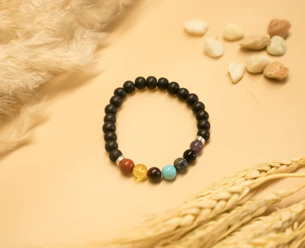 7_Chakra_Karungali_Black_Multicolour_Stone_Bracelet