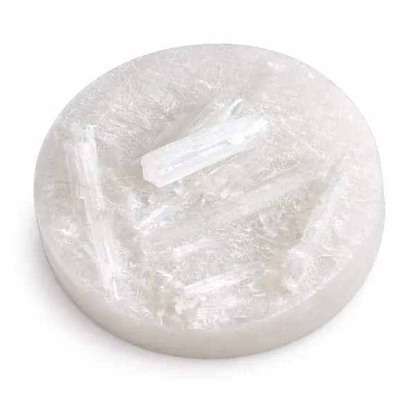 Raw_Selenite_White_Crystal_Round_Decorative_Plate
