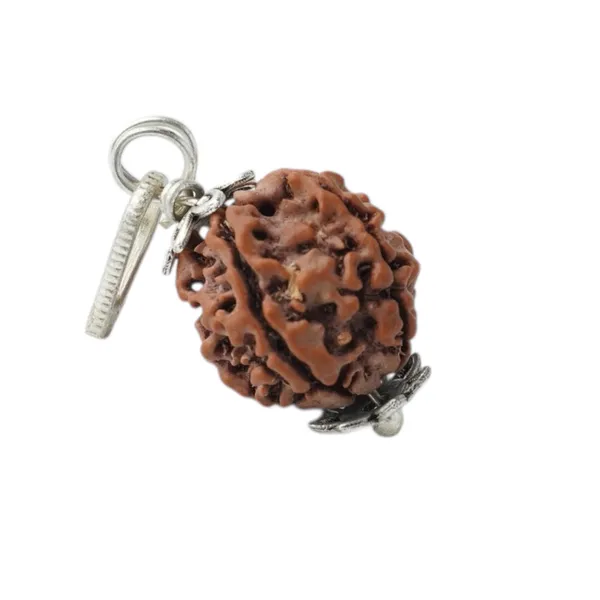5_Mukhi_Rudraksha_Brown_Bead_Keychain_(Panchmukhi)