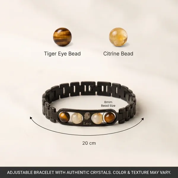 Zodiac_Sign_Black_Brass_Bracelet_(Kada)_|_Natural_Gemstones_|_12_Zodiac_Signs