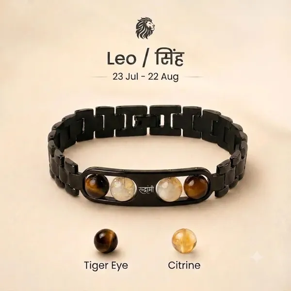 Zodiac_Sign_Black_Brass_Bracelet_(Kada)_|_Natural_Gemstones_|_12_Zodiac_Signs