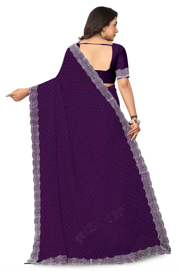 Purple_Woven_Floral_Saree_for_Women