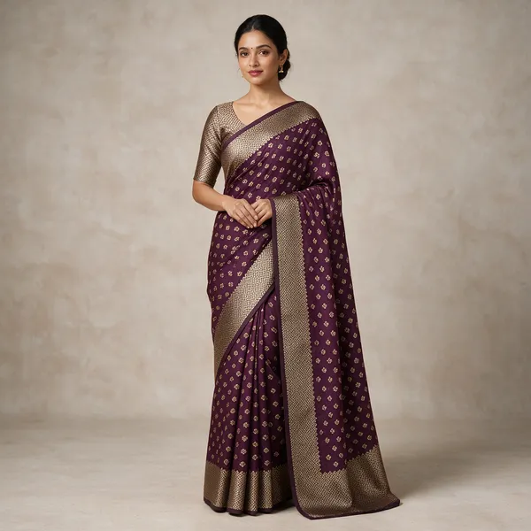 Purple_Satin_Silk_Printed_Ethnic_Saree_With_Blouse_For_Women