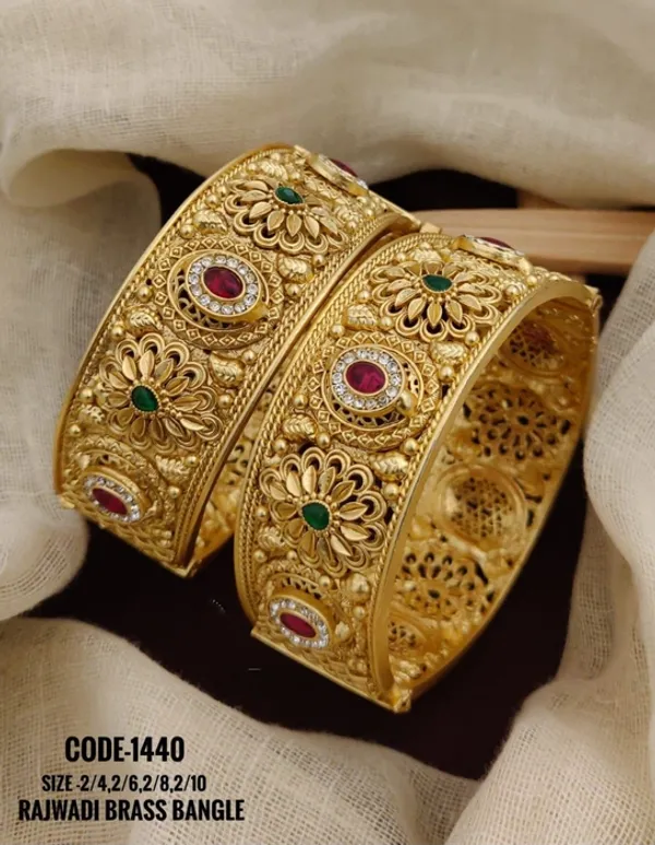 Prizetaa_Rajwadi_Brass_Ethnic_Adjustable_Kada_For_Women