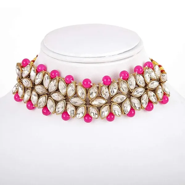 Fashion_Latest_Choker_Design_Antique_Kundan_Traditional_Necklace_Jewellery_Set_for_Women