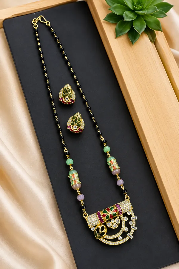 Prizetaa_Brass_Designer_Traditional_Mangalsutra_With_Earrings_Jewellery_Set_For_Women