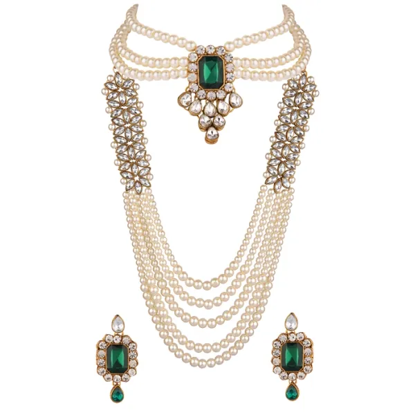 Prizetaa_Green_And_White_Pearl_Ethnic_Gold_Plated_Necklace_Set