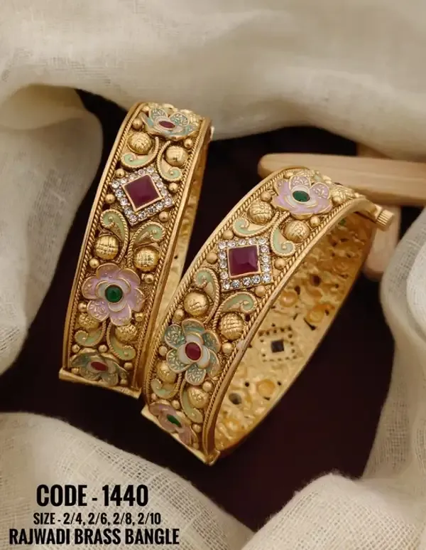 Prizetaa_Rajwadi_Brass_Ethnic_Adjustable_Kada_For_Women