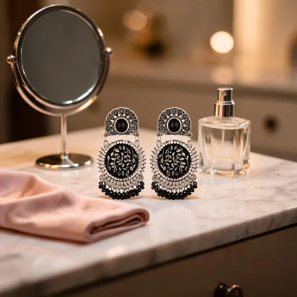 Prizetaa_Silver_And_Black_Round_Floral_Dangler_Earrings_Pack_of_2