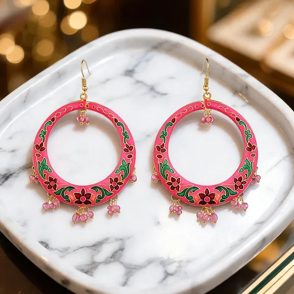 Prizetaa_Pink_Chandbaali_Hook_Earrings_Pack_Of_2