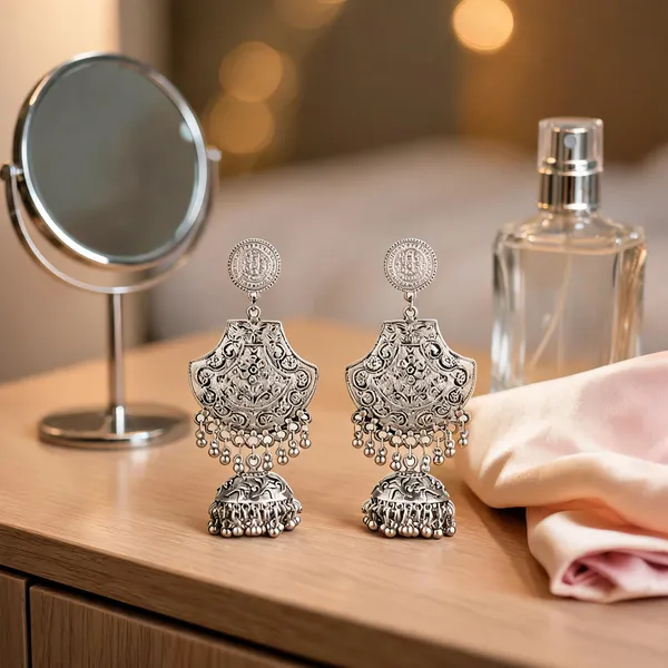 Prizetaa_Bohemian_Silver_Round_Jhumki_Earrings