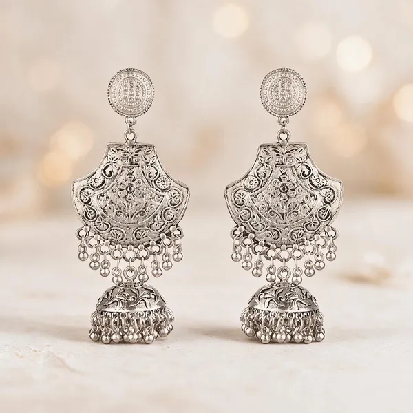 Prizetaa_Bohemian_Silver_Round_Jhumki_Earrings