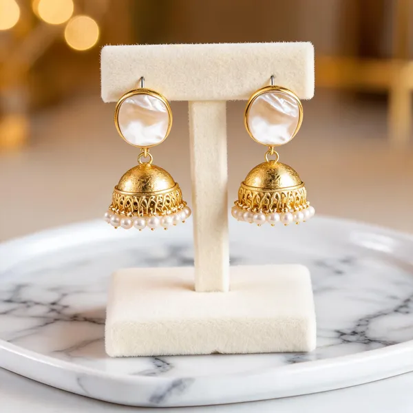 Prizetaa_Brass_White_Mother_Pearl_Wedding_Jhumki_Earrings_For_Women