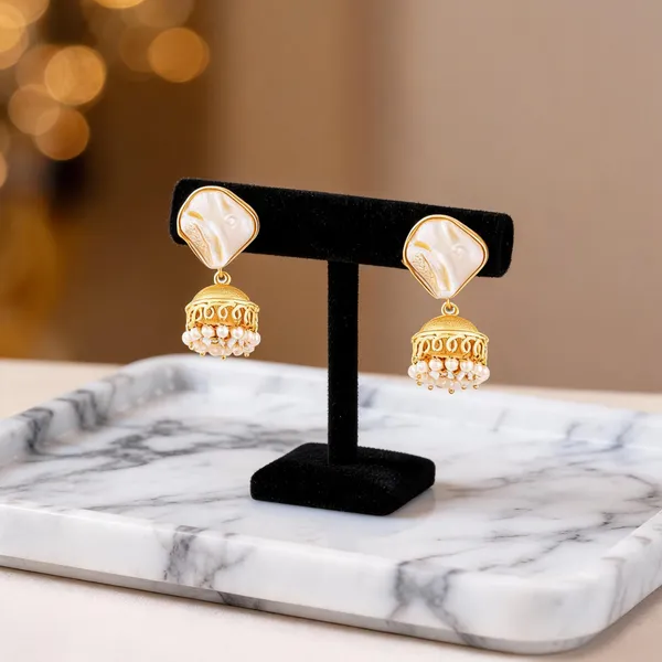 Prizetaa_Brass_Gold_Plated_Mother_Pearl_Stone_Studded_With_Pearl_Hanging_Jhumki_Earrings
