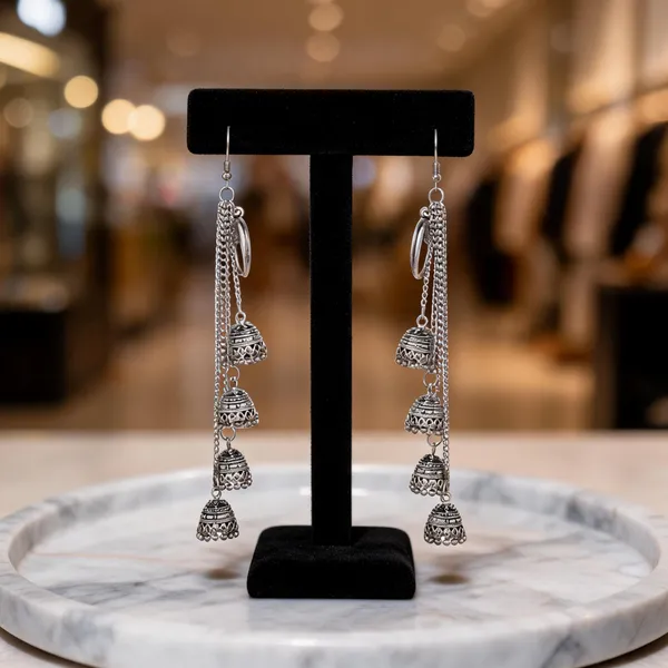 Prizetaa_Long_Strand_Oxidise_Hook_Earrings