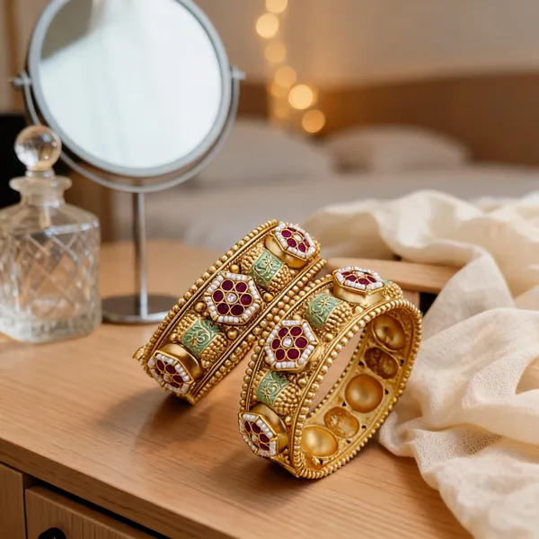 Prizetaa_Rajwadi_Brass_Ethnic_Adjustable_Kada_For_Women