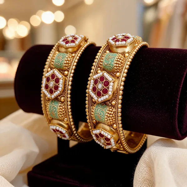 Prizetaa_Rajwadi_Brass_Ethnic_Adjustable_Kada_For_Women