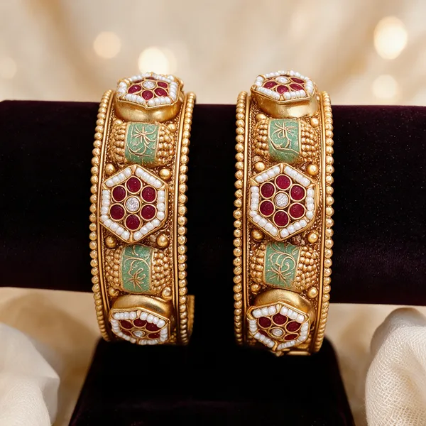 Prizetaa_Rajwadi_Brass_Ethnic_Adjustable_Kada_For_Women
