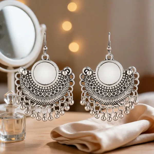 Prizetaa_Silver_Colour_Mirror_Hook_Earrings