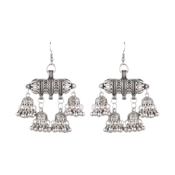 Prizetaa_Silver_Colour_Jhummar_Hook_Earrings
