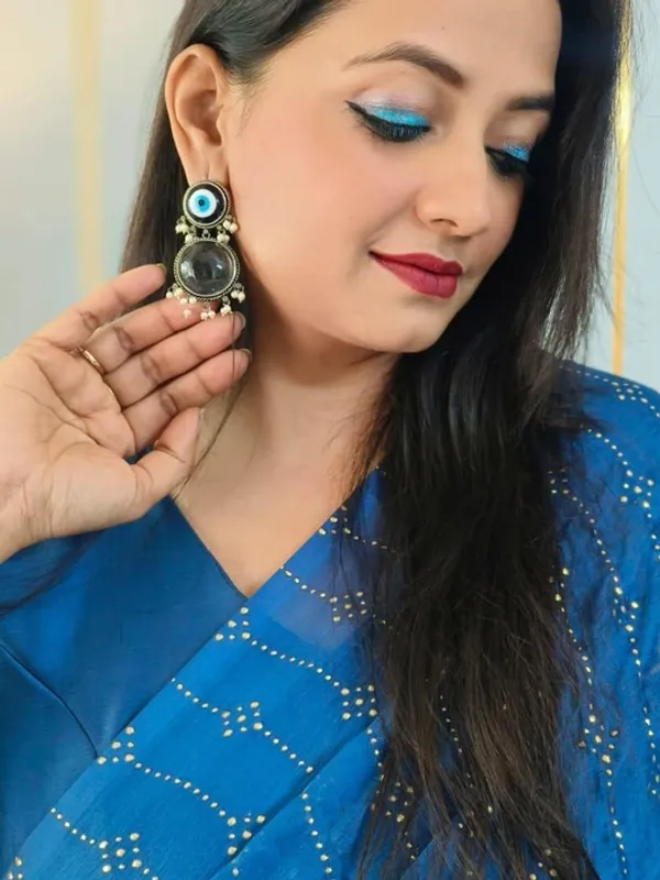 Prizetaa_Oxidized_Evil_Eye_Blue_And_White_Dangle_Earrings_For_Women