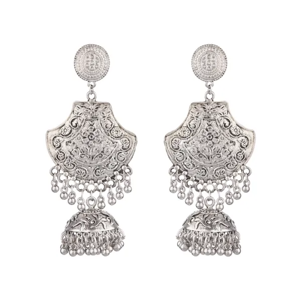Prizetaa_Bohemian_Silver_Round_Jhumki_Earrings