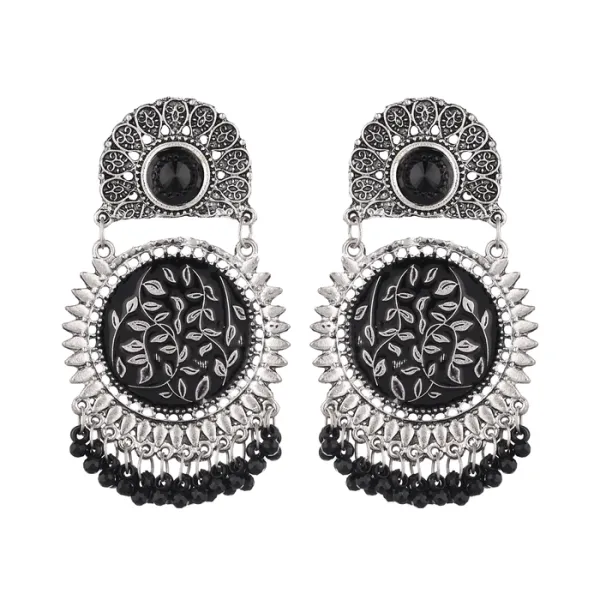 Prizetaa_Silver_And_Black_Round_Floral_Dangler_Earrings_Pack_of_2