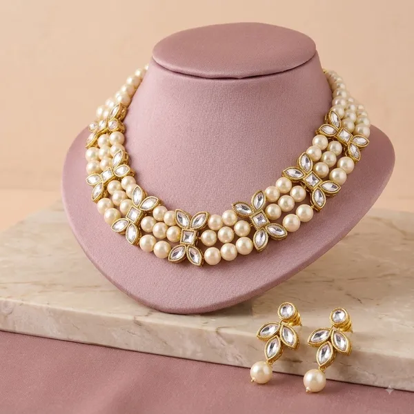 Prizetaa_White_Pearl_Floral_Choker_Necklace_With_Earrings_Jewellery_Set_For_Women