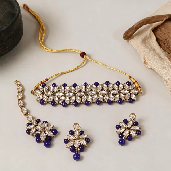 Fashion_Latest_Choker_Design_Antique_Kundan_Traditional_Necklace_Jewellery_Set_for_Women