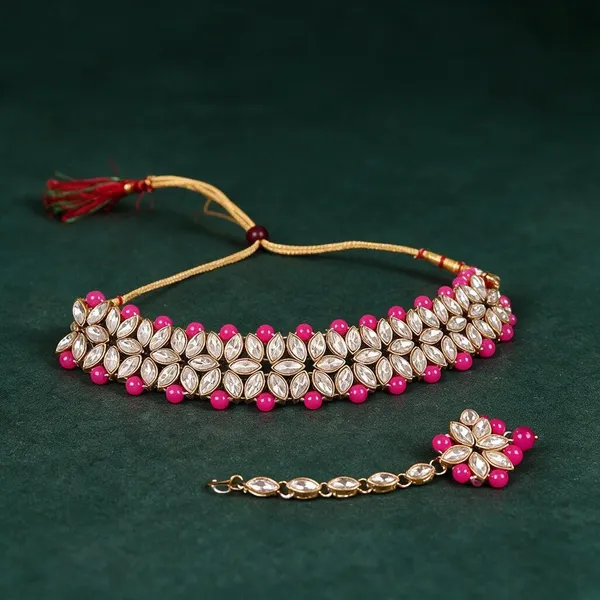 Fashion_Latest_Choker_Design_Antique_Kundan_Traditional_Necklace_Jewellery_Set_for_Women