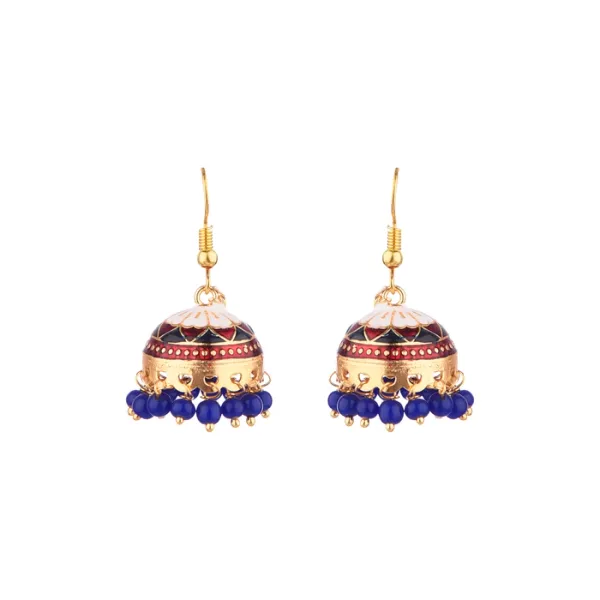 Prizetaa_White_And_Blue_Meenakari_Hook_Earrings_Pack_Of_2