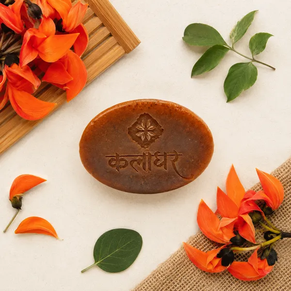 Kalaghar_Kesuda_Soap_|_Palash_Flower_Bathing_Bar_|_Everyday_Bath_Soap_for_Men_&_Women_|_Pack_of_5_|_100_g_Each